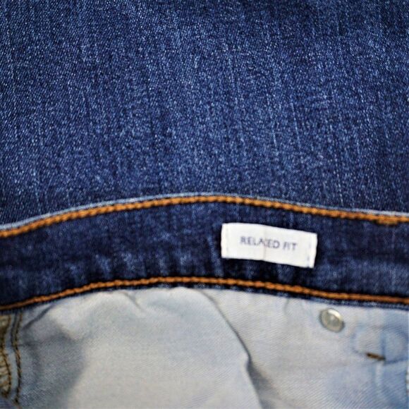 Saddlebred Denim Jeans Blue Relaxed Fit Straight Leg Stretch Mens Size 34x34 - Picture 7 of 9